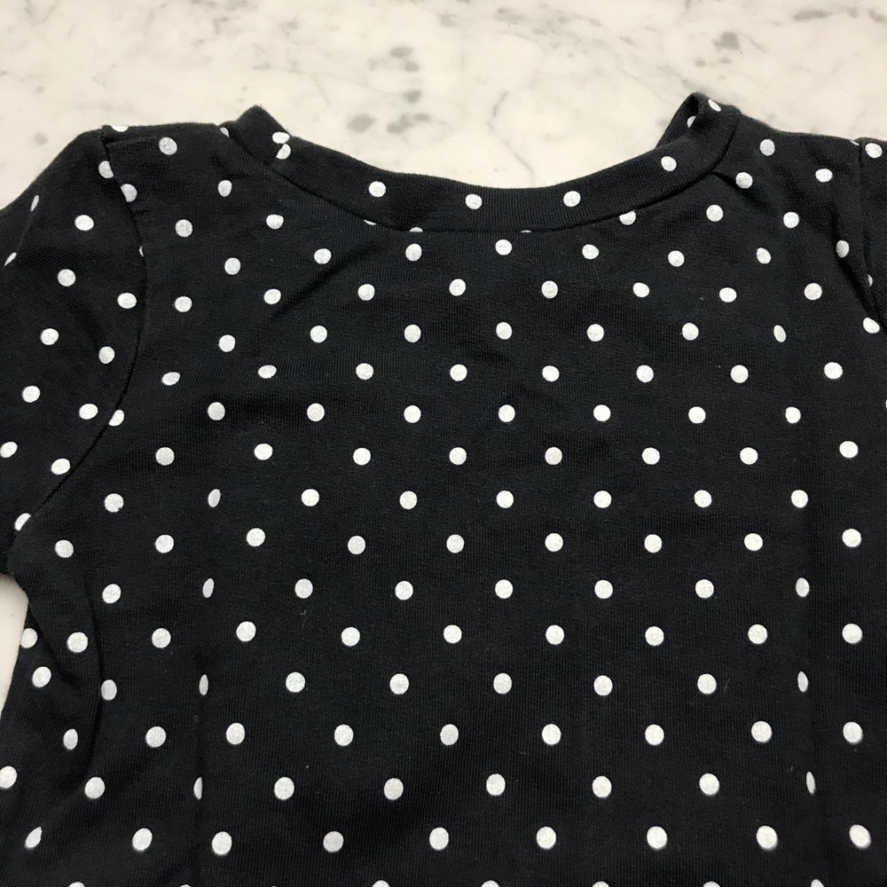 Carter's Grey Polka Dot Rhinestone Gem Tunic Top - Picture 7 of 7
